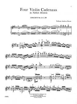 4 Violin Cadenzas 
