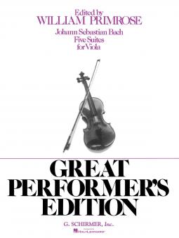Five Suites For Viola Great Performers Edition 