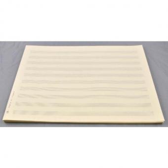 Notenpapier Din A4 quer (29,7x21) 10 Systeme 