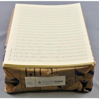 Notenpapier Din A4 hoch (21x29,7) 20 Systeme 