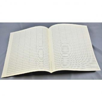 Notenpapier Quart-Format hoch (27x34) 28 Systeme mit Taktstrichen 