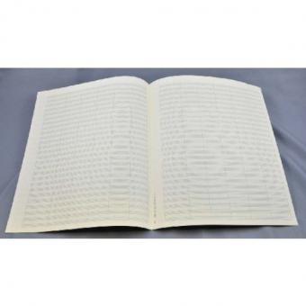 Notenpapier Quart-Format hoch (27x34) 26 Systeme mit Taktstrichen 