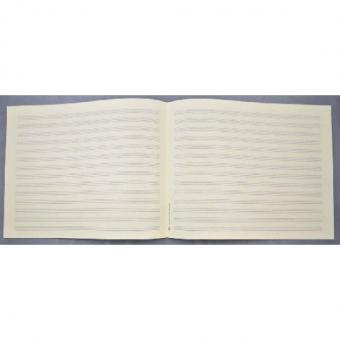 Notenpapier Quart-Format quer (34x27) 14 Systeme 