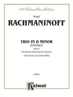 Trio Elegiaque, Op. 9 