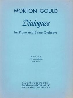 Dialogues Piano Solo With Orchestra Reduction 