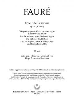 Ecce fidelis servus op. 54 N 108a 