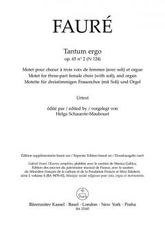 Tantum ergo op. 65/2 N 124 Standard