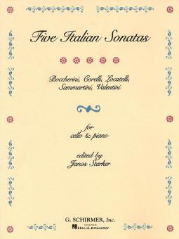 Five Italian Sonatas Cello And Piano 