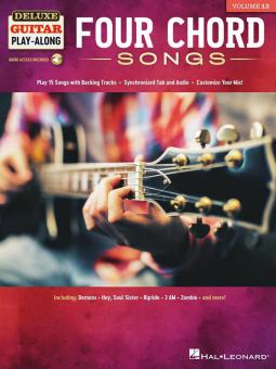 Deluxe Guitar Play-Along Vol. 13: 4 Chord Songs 