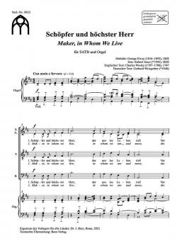 Schöpfer und höchster Herr 