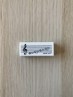 Radiergummi Notenzeile 