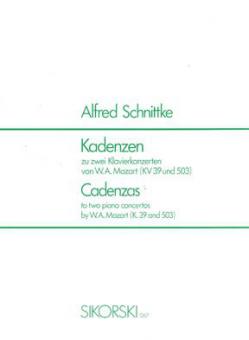 Cadenzas To Two Piano Concertos K39 and K503 