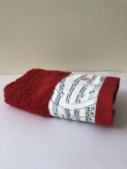 Gästetuch rot, Nußknacker 