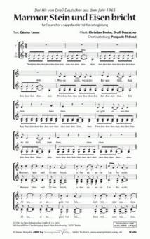 Marmor, Stein und Eisen bricht 