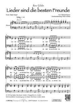 Lieder sind die besten Freunde 