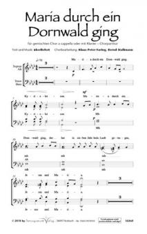 Maria durch ein Dornwald ging 