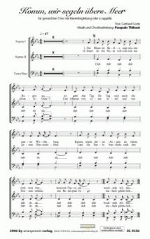 Komm, wir segeln übers Meer 