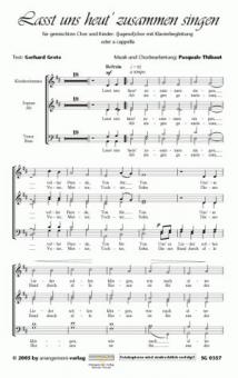 Lasst uns heut zusammen singen 
