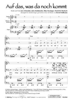 Auf das, was da noch kommt 