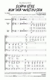 Schön ist es auf der Welt zu sein 