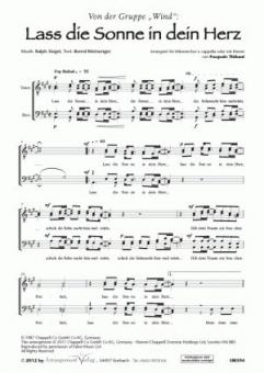 Lass die Sonne in dein Herz 