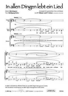 In allen Dingen lebt ein Lied 