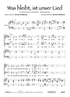 Was bleibt, ist unser Lied 