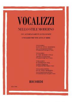 Vocalizzi High Voice/Piano 8 Vocalises In The Modern Style 