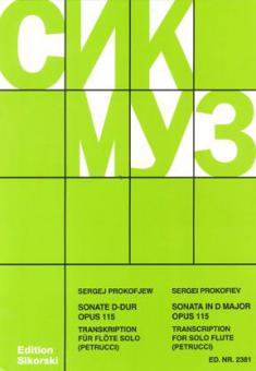 Sonate für Flöte solo D-Dur op. 115 