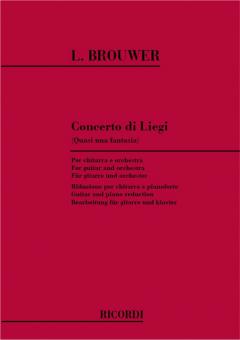 Concerto Di Liegi (Quasi Una Fantasia) For Guitar And Piano Reduction 