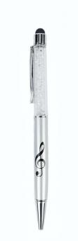 Stylus Pen g-clef silver/crystal 
