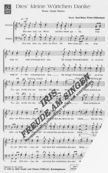 Dies kleine Wörtchen Danke 