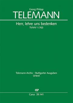 Herr, lehre uns bedenken TVWV 1:763 Download