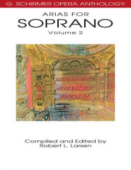 Arias For Soprano Vol. 2 