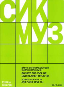 Sonata Op. 134 Violin Piano 