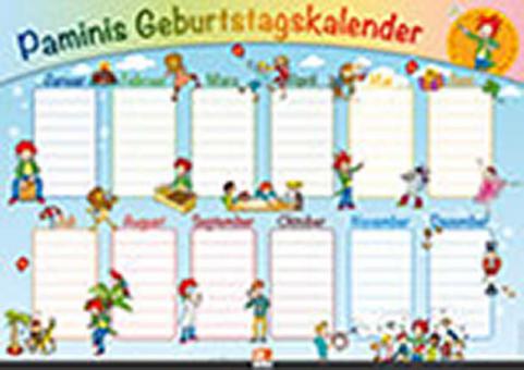 Poster Grundschule: Paminis Geburtstagskalender 