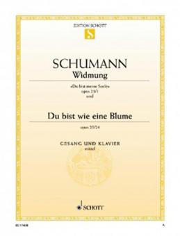 Widmung op. 25/1 - Du bist wie eine Blume op. 24 Standard