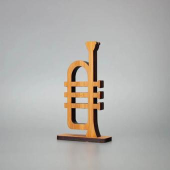 Karten- und Fotohalter Trompete 