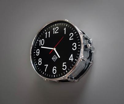 Snare Drum Uhr Orginal Black 