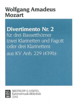 Divertimento Nr. 2 B-dur KV Anh. 229 