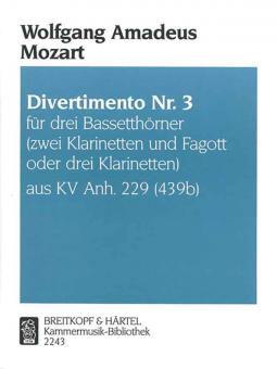 Divertimento Nr. 3 C-dur KV Anh. 229 