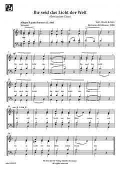 Ihr seid das Licht der Welt 