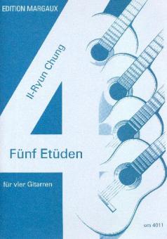 5 Etüden für 4 Gitarren 