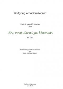 Ah! Vous dirai-je,Maman 