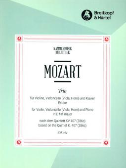 Trio, nach dem Quintett Es-dur KV 407 (386c) 