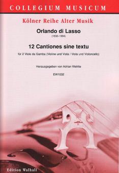12 Cantiones sine textu 