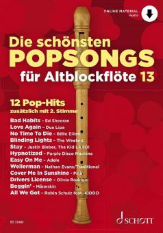 Die schönsten Popsongs für Alt-Blockflöte 13 