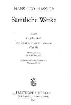 Sämtliche Werke Band 13/II: Orgelwerke I (Teil 2) 