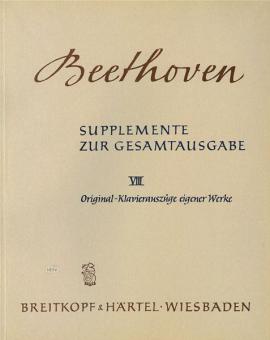 Original-Klavierauszüge eigener Werke 