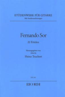 22 ausgewählte Etüden mit Studienanleitungen 